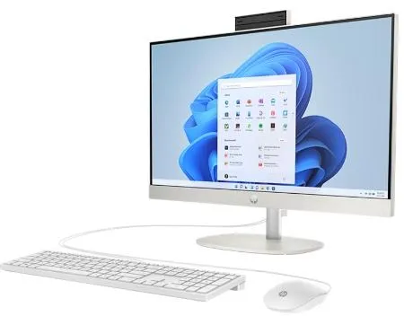 Computador Desktop All-In-One 23.8" FHD N100 8GB/256GB SSD W11H Branco