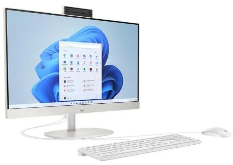 Computador Desktop All-In-One 23.8" FHD N100 8GB/256GB SSD W11H Branco